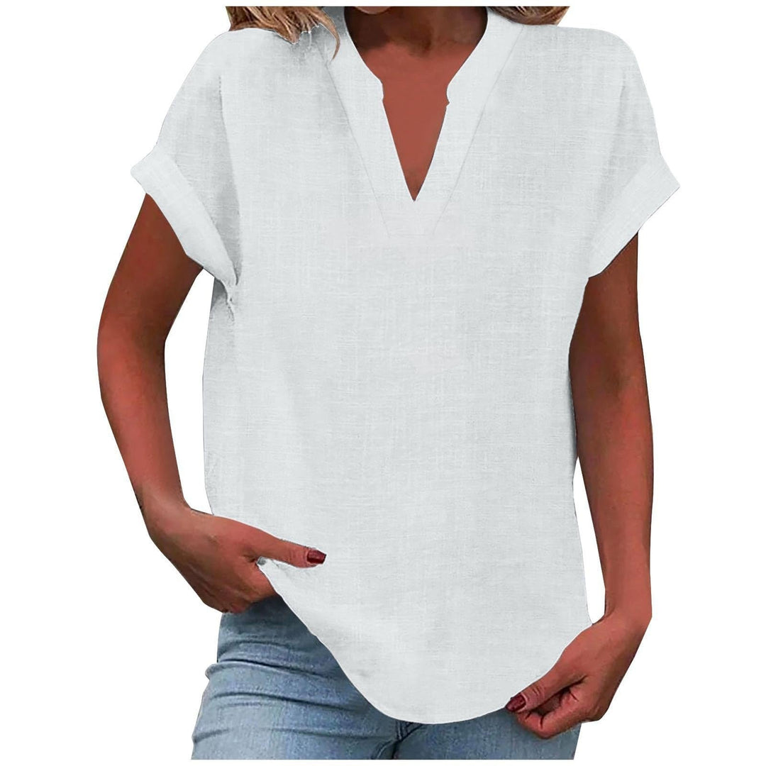Xavina – Blusa V-Neck Relaxata