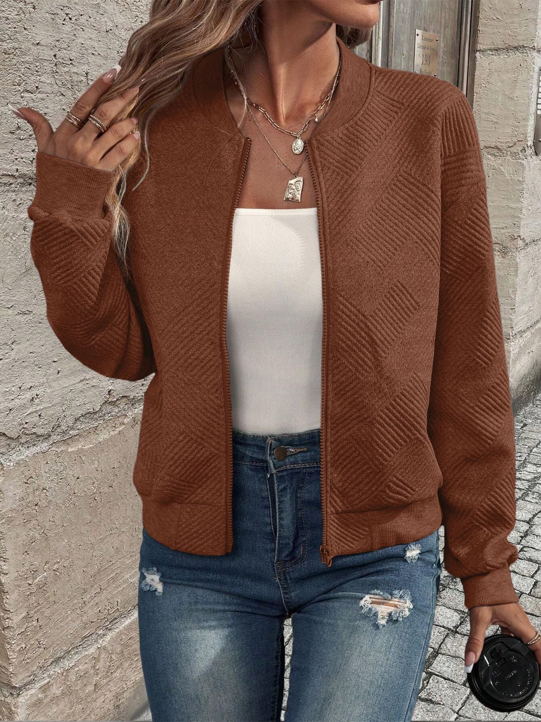 LIVIA | Giacca Primaverile con Zip