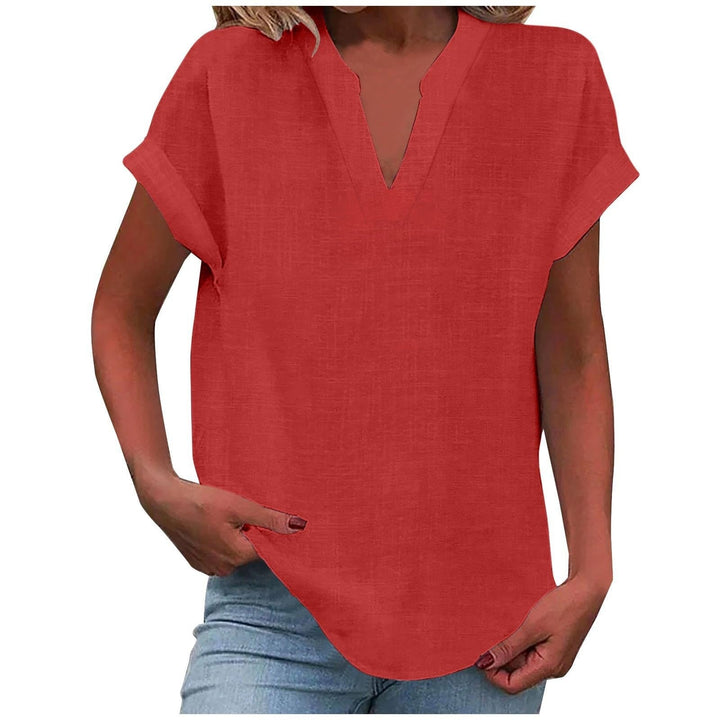 Xavina – Blusa V-Neck Relaxata