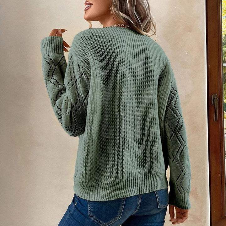 Maglione Donna V-collo Manica Lunga