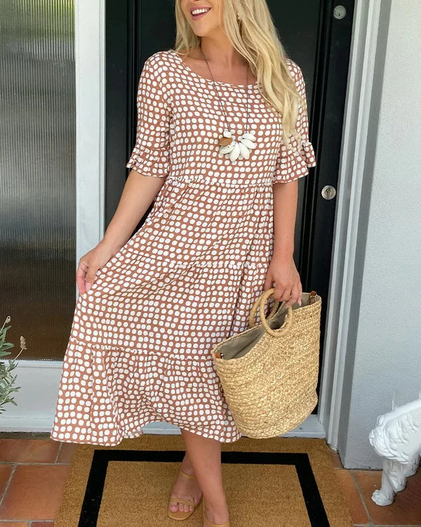 Blythea – Abito Midi a Balze Relaxed