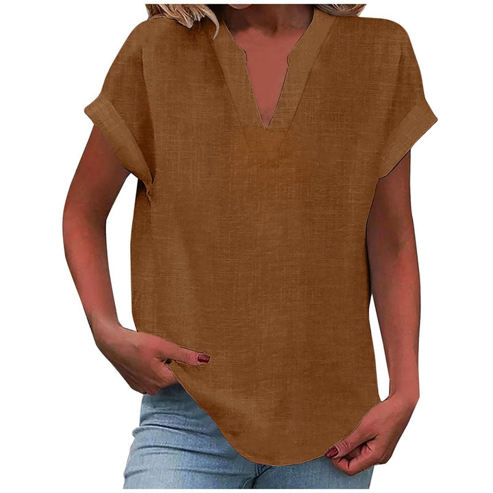 Xavina – Blusa V-Neck Relaxata