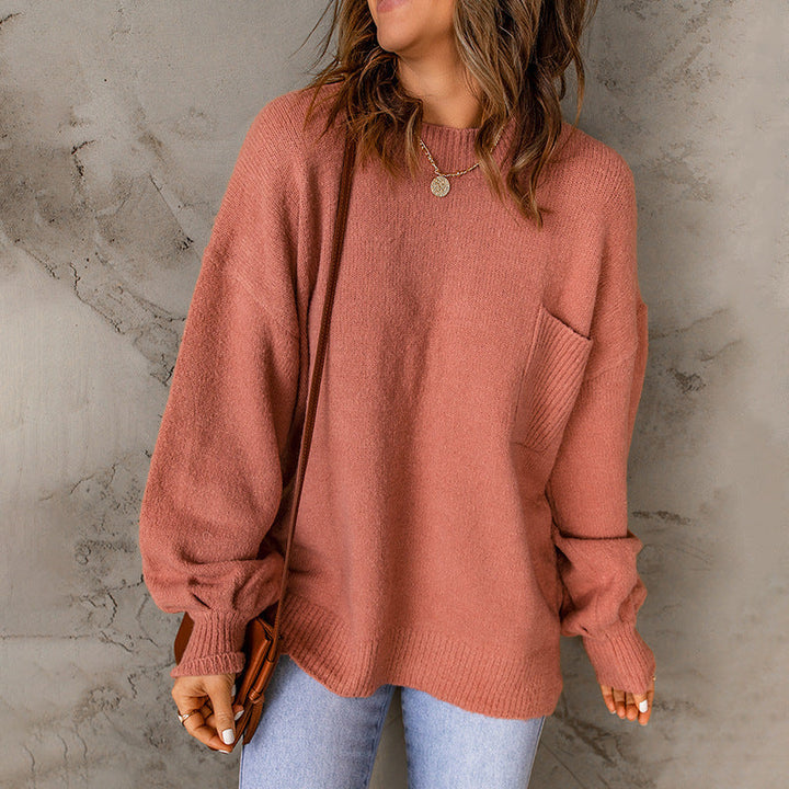 Maglione Lungo a Collo Girocollo