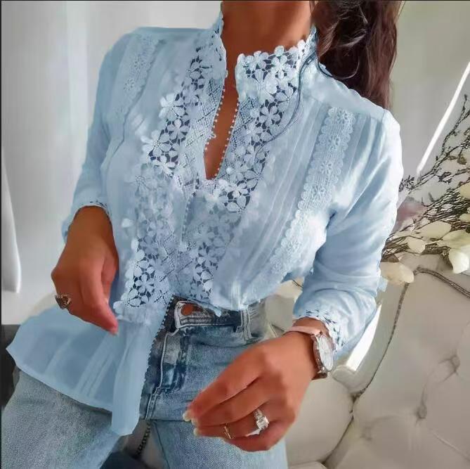 Marga | Blusa in Pizzo Floreale