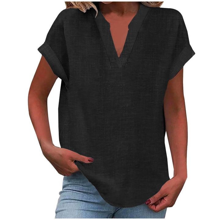 Xavina – Blusa V-Neck Relaxata
