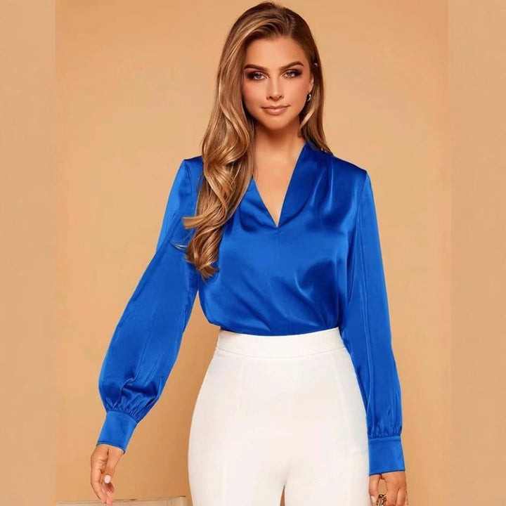 EMILIE I BLUSA IN RASO