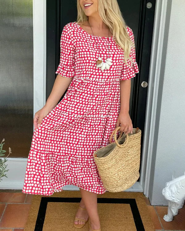 Blythea – Abito Midi a Balze Relaxed