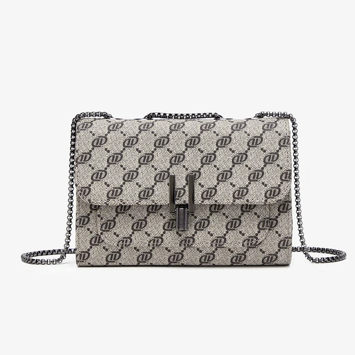 Borsa a Tracolla Mini Tartan Elegante Nera