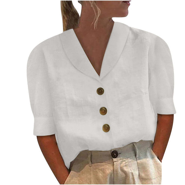 Blusa Retro-Chic con Davanti Annodato
