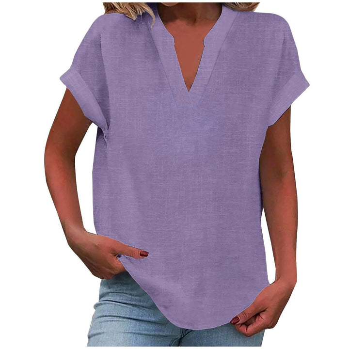 Xavina – Blusa V-Neck Relaxata