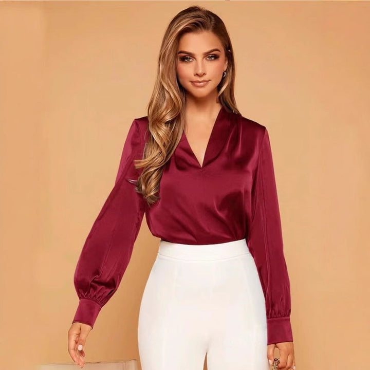 EMILIE I BLUSA IN RASO