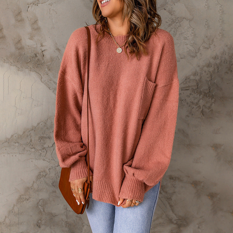 Maglione Lungo a Collo Girocollo