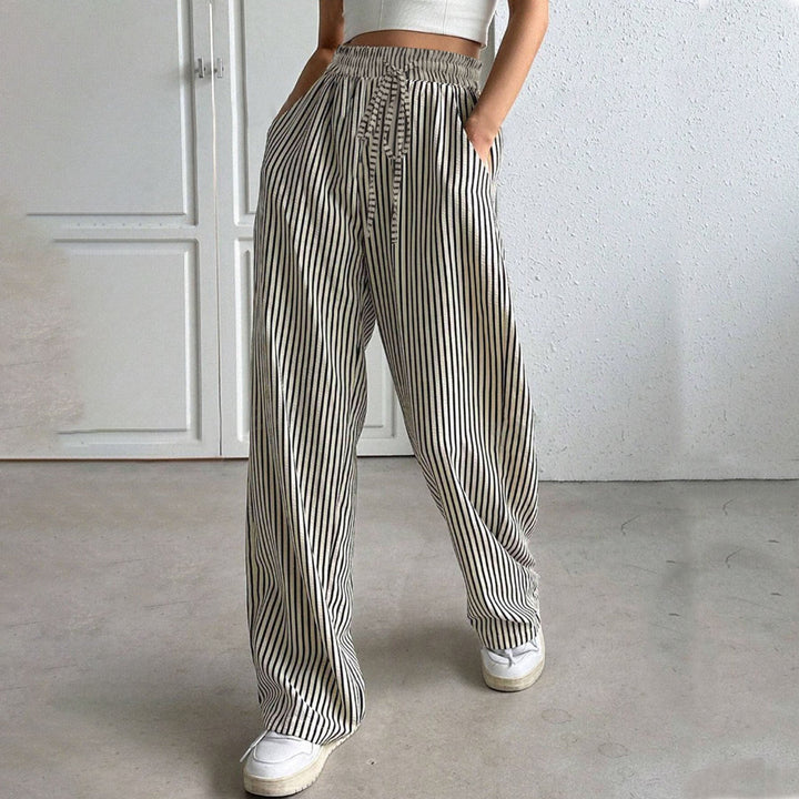 Hollis – Pantaloni a Gamba Larga a Righe