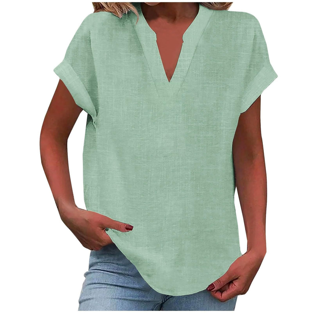 Xavina – Blusa V-Neck Relaxata