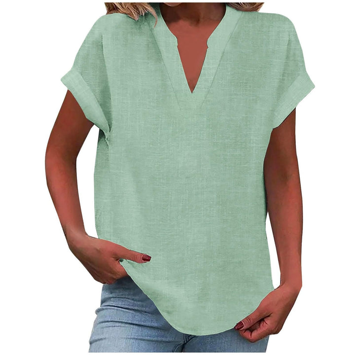 Xavina – Blusa V-Neck Relaxata