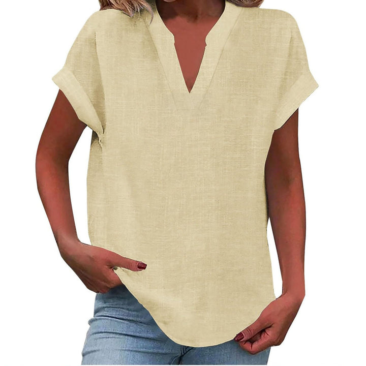 Xavina – Blusa V-Neck Relaxata