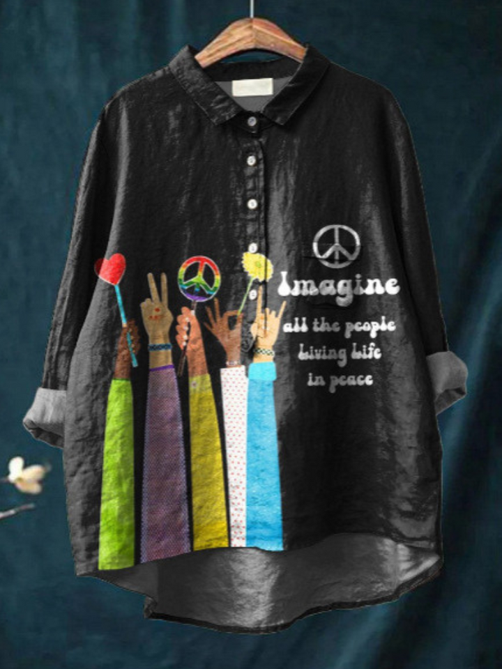 Maglietta Art Hippie della Pace