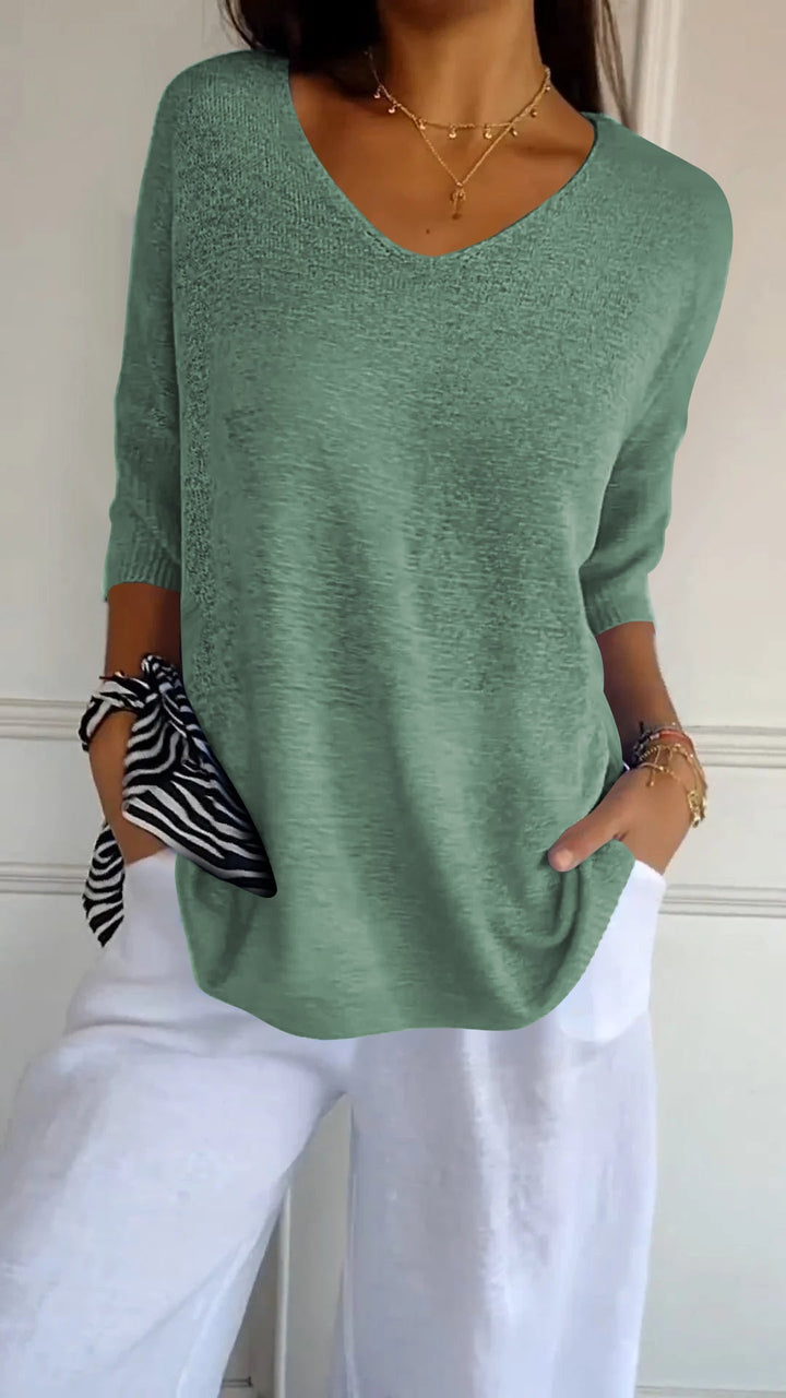 Top con scollo a V