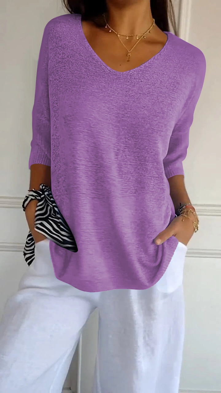 Top con scollo a V