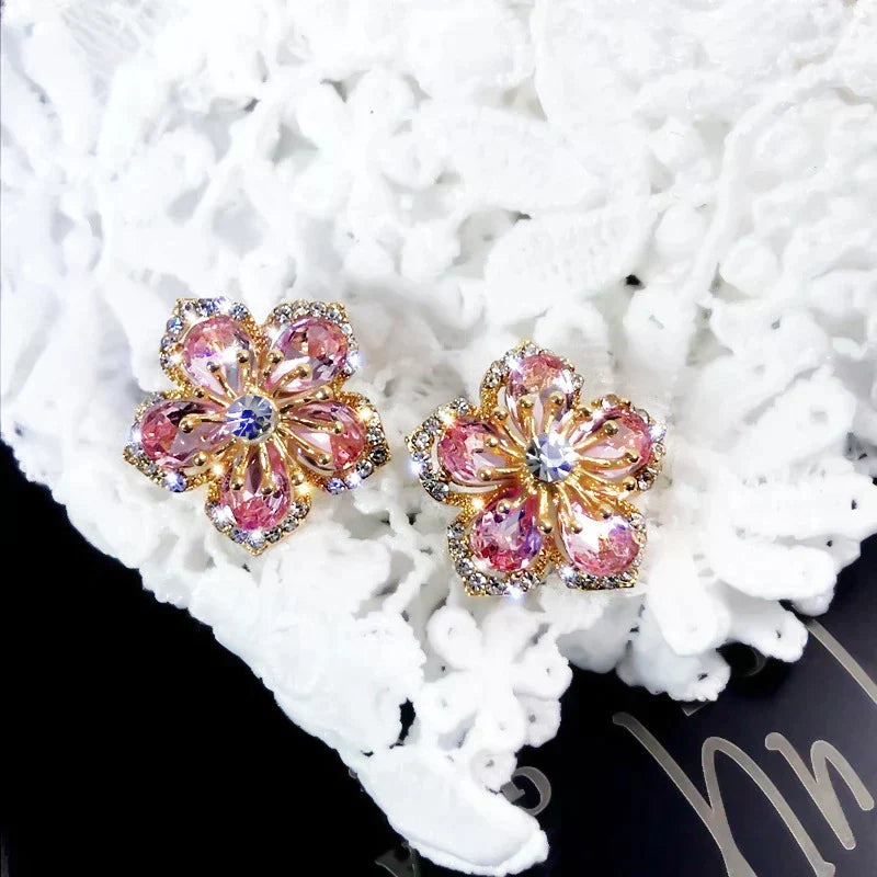 Orecchini in Zirconia Multicolore in Argento