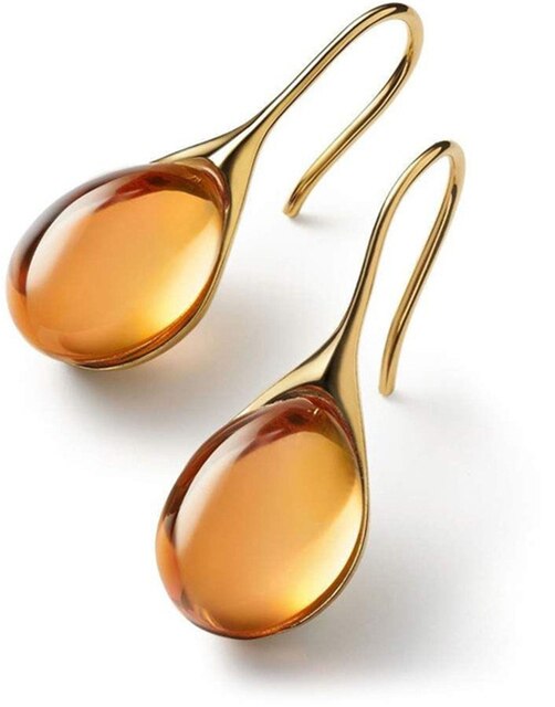 Orecchini in Cristallo d'Oro e d'Argento