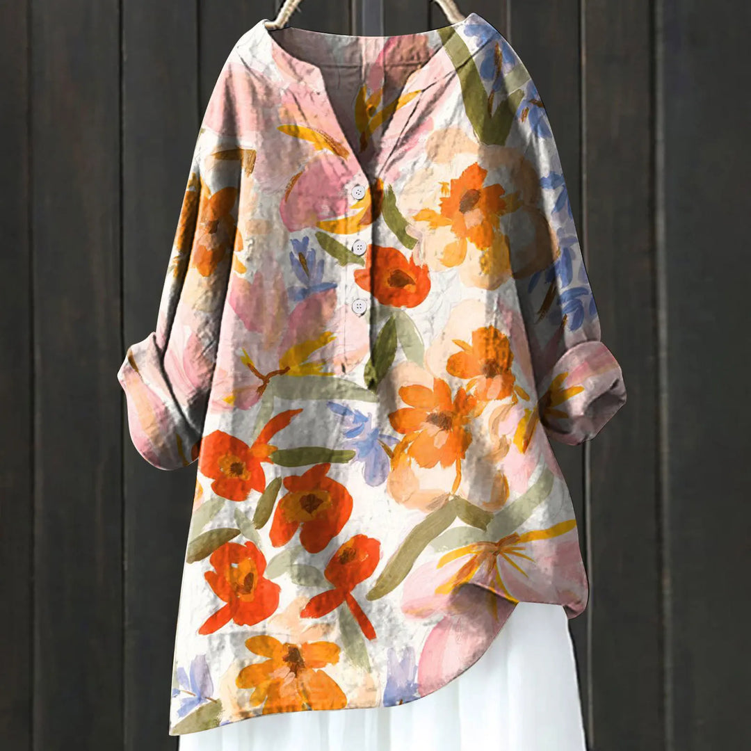 ISALINE LA LUNGA BLOUSE FIORITA