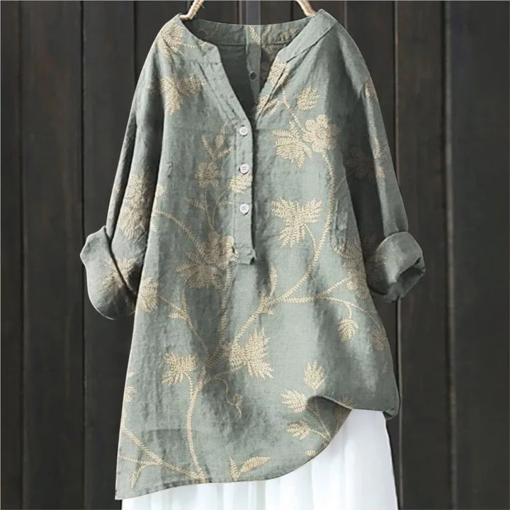 ISALINE LA LUNGA BLOUSE FIORITA