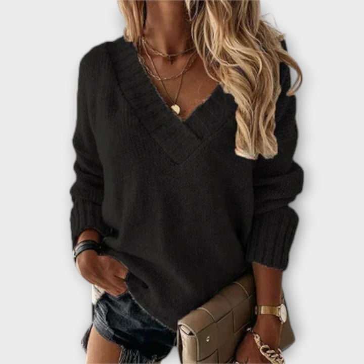 Avril - Maglione V-Neck Confortevole