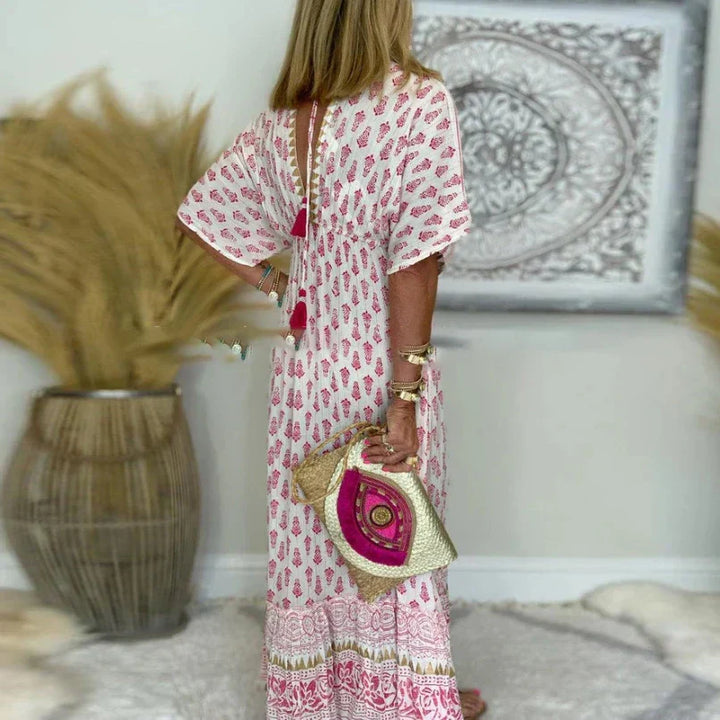 Mabel – Vestito Maxi con Stampa Boho