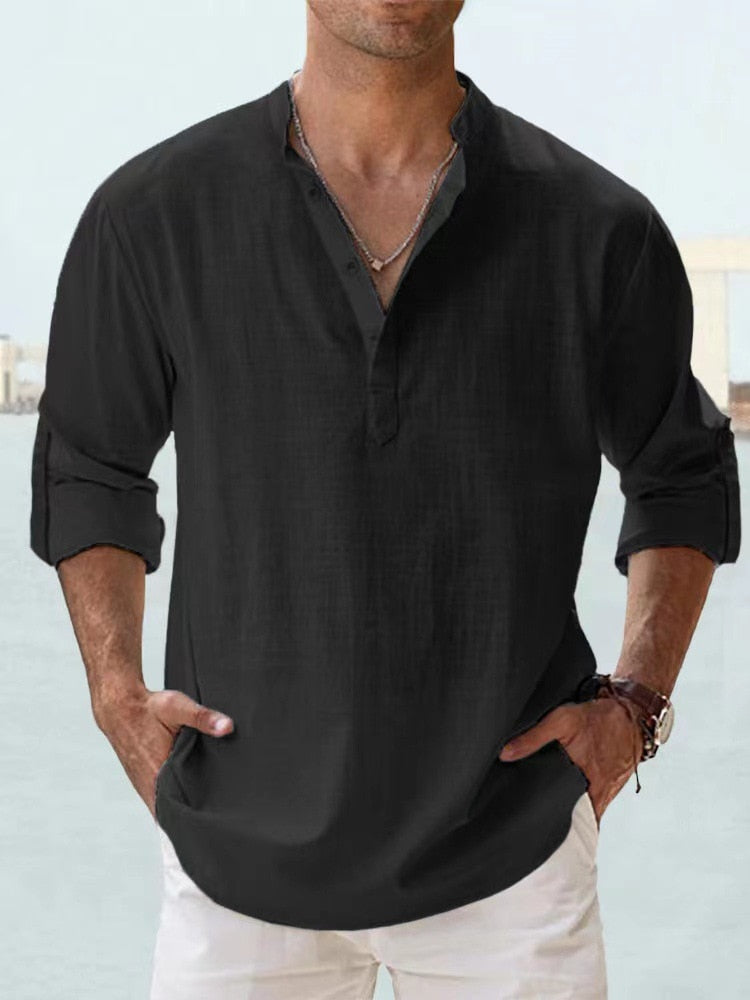 Matteo™ | Camicia in lino traspirante