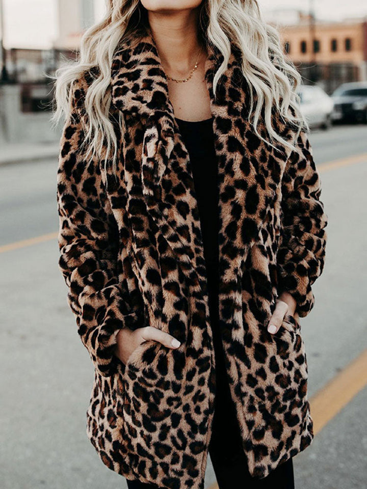 Sarah | Giacca invernale con stampa leopardata