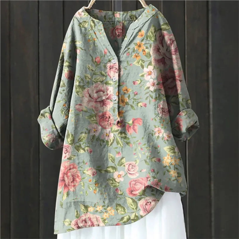 ISALINE LA LUNGA BLOUSE FIORITA