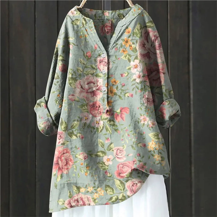 ISALINE LA LUNGA BLOUSE FIORITA