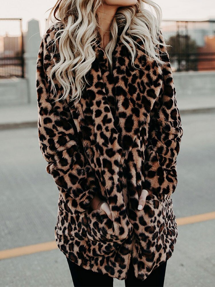 Sarah | Giacca invernale con stampa leopardata