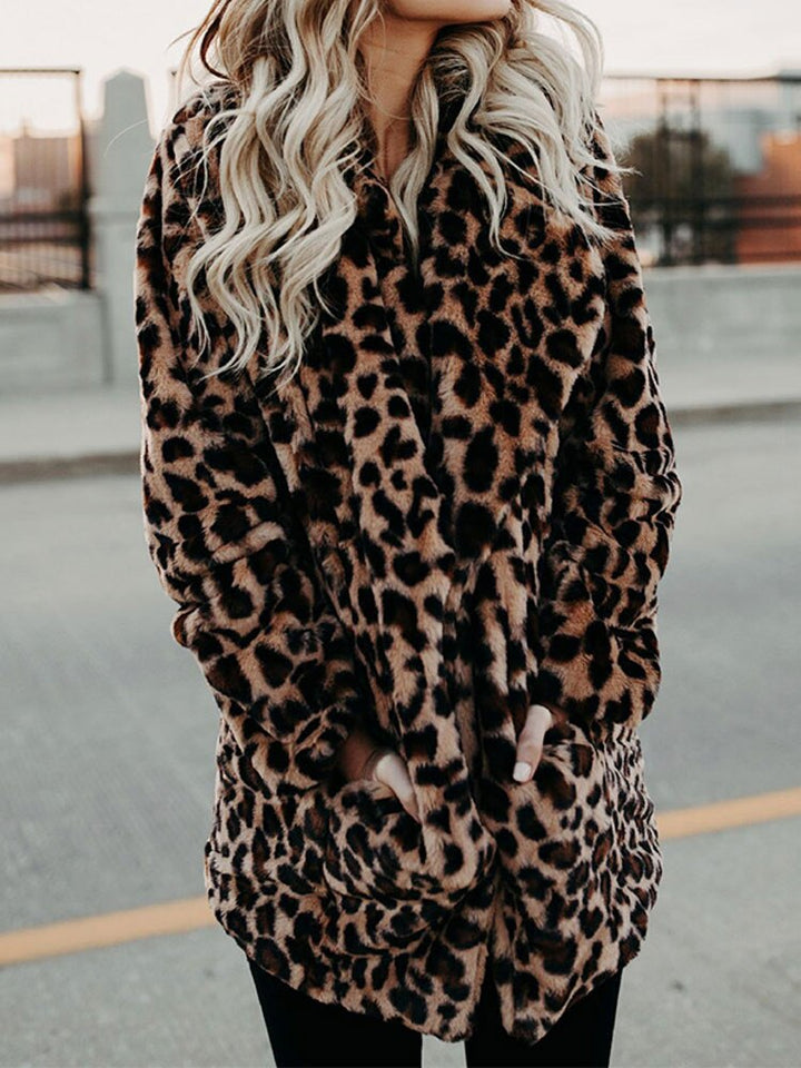 Sarah | Giacca invernale con stampa leopardata
