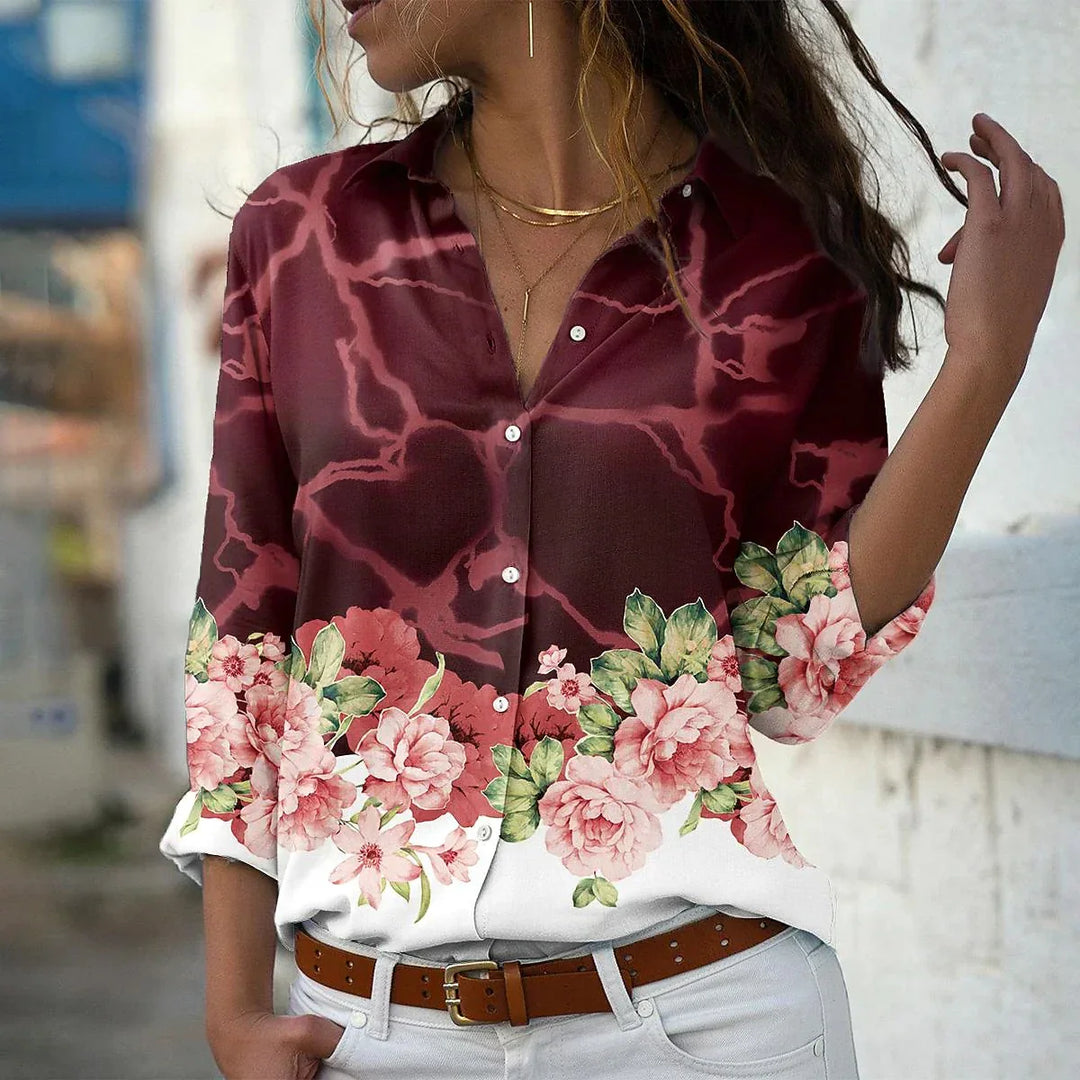 GEERTJE CAMICIA STAMPATA MODERNA