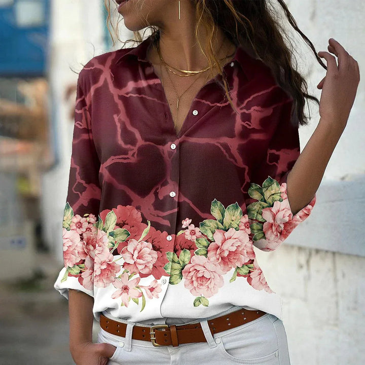 GEERTJE CAMICIA STAMPATA MODERNA