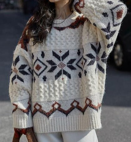 Stile Islandese Maglione Morbido Lopapeysa