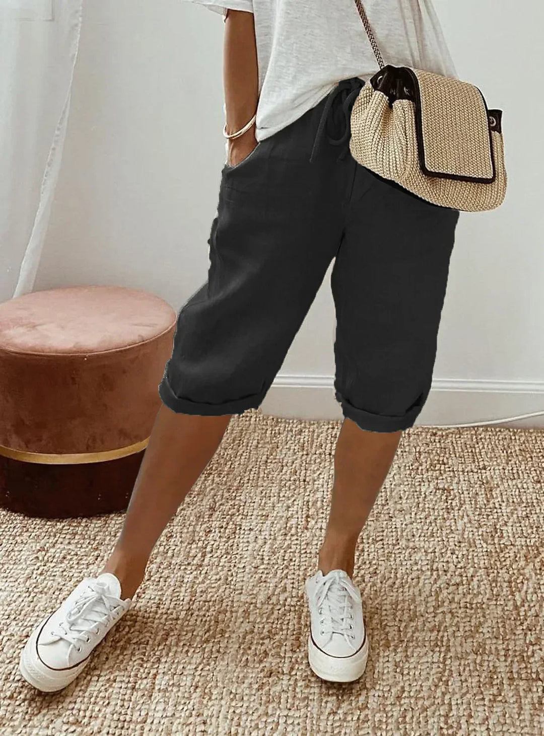 Nerina | Eleganti Pantaloni in Stile Hawaiano