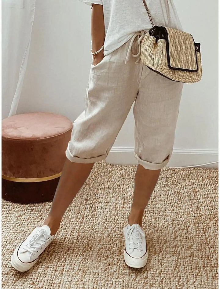 Nerina | Eleganti Pantaloni in Stile Hawaiano