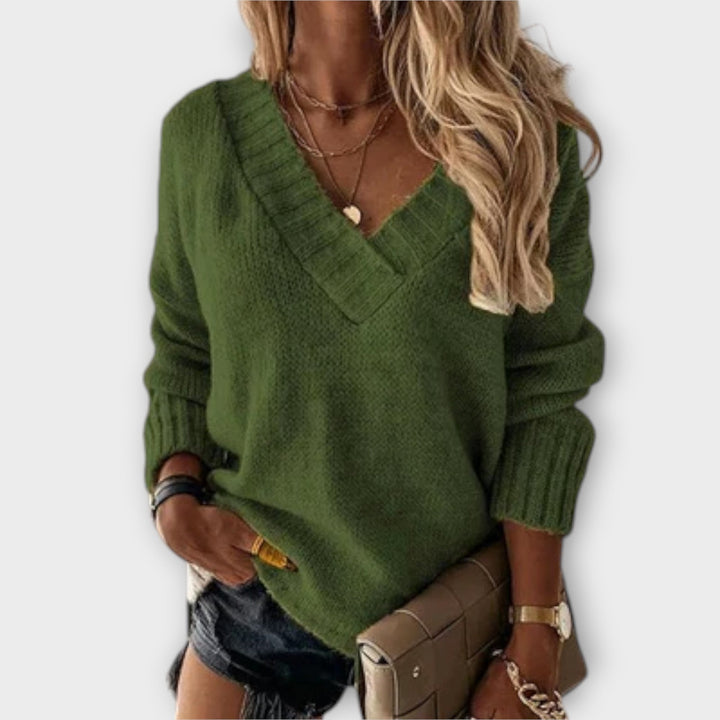 Avril - Maglione V-Neck Confortevole