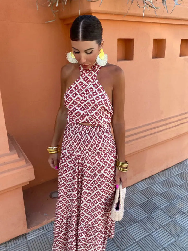Mickay - Elegante abito midi arricciato senza spalle