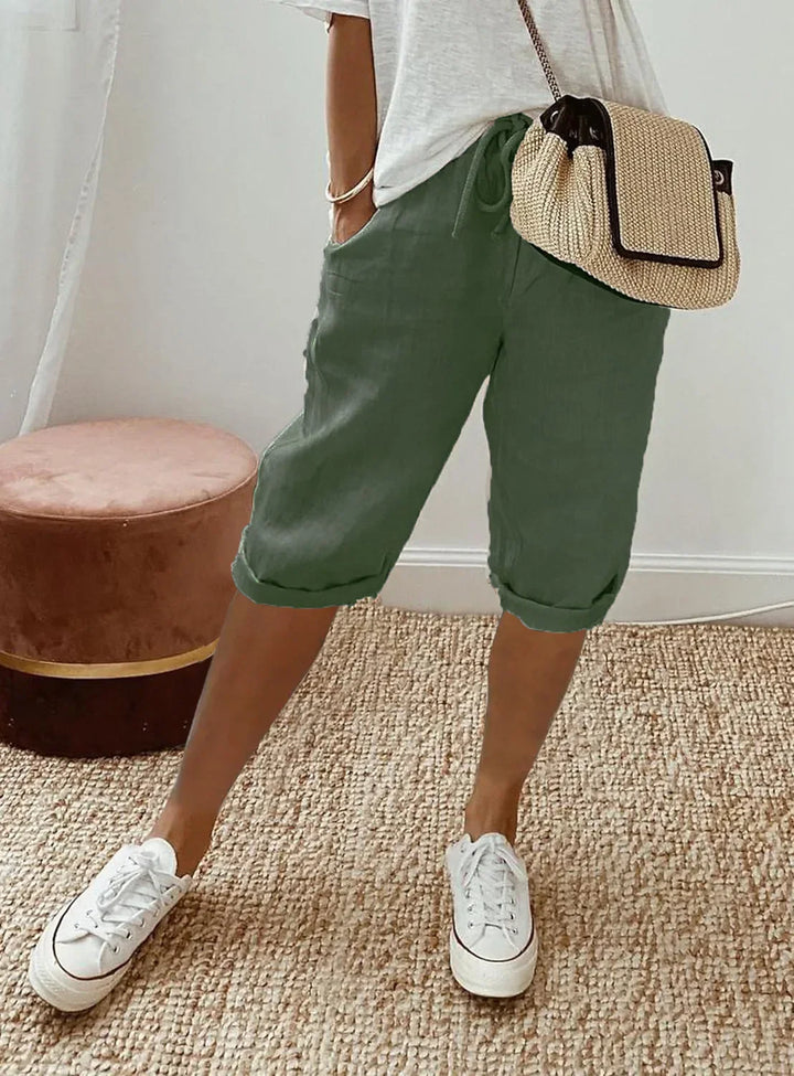 Nerina | Eleganti Pantaloni in Stile Hawaiano