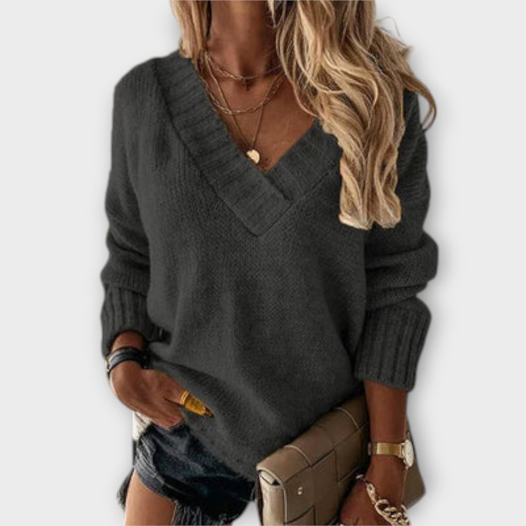 Avril - Maglione V-Neck Confortevole