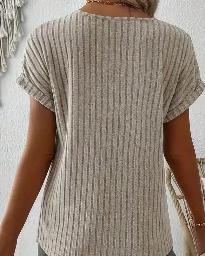 ROSINA MAGLIA IN MAGLIA CON SCOLLO A V