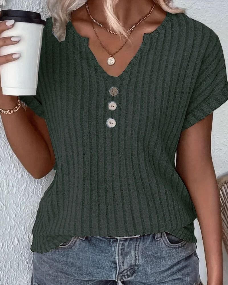 ROSINA MAGLIA IN MAGLIA CON SCOLLO A V
