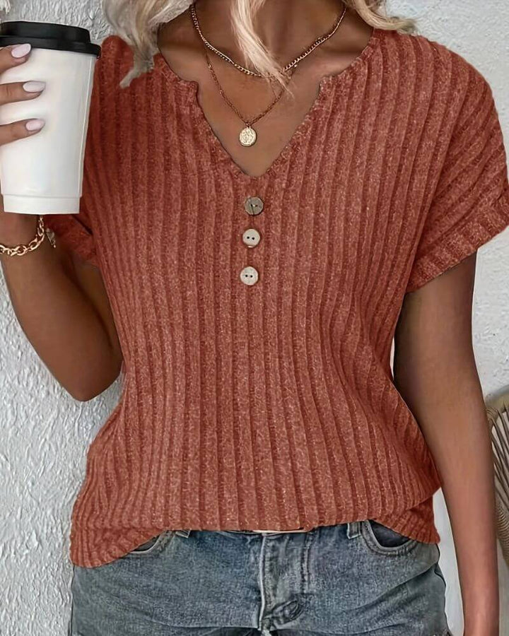 ROSINA MAGLIA IN MAGLIA CON SCOLLO A V
