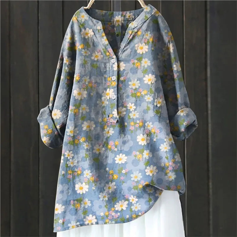 ISALINE LA LUNGA BLOUSE FIORITA