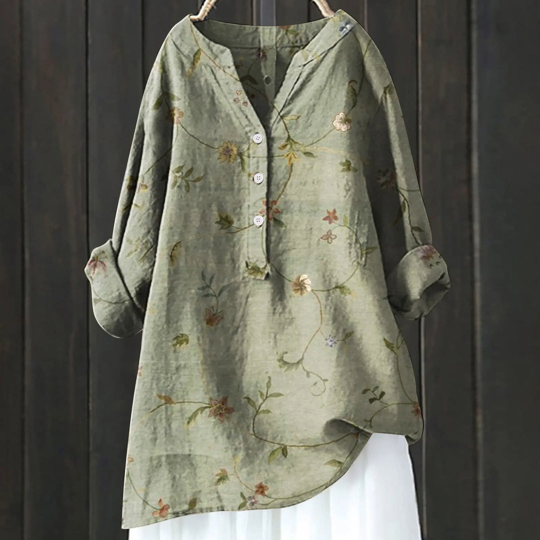 ISALINE LA LUNGA BLOUSE FIORITA