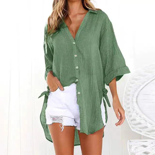 Camicia con Lacci ai Fianchi